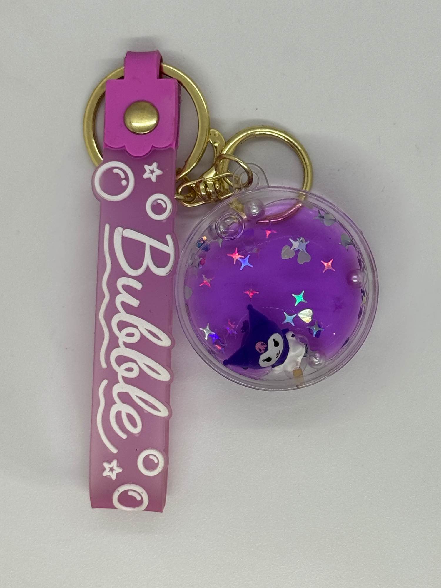 Sanrio liquid acrylic quicksand keychain