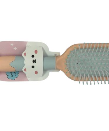 Cartoon cat paw air cushion hairbrush designed for detangling and gentle scalp massage